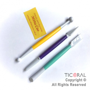 JUEGO DE ESTECAS COLOR (X3) x 1